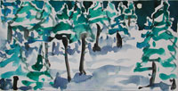 Landschaft 7, Aquarell